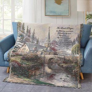 Virah Bella Thomas Kinkade Lord's Prayer 50" x 60" Woven Throw